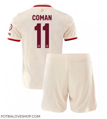 Bayern Munich Kingsley Coman #11 Dětské Alternativní Dres 2024-25 Krátký Rukáv (+ trenýrky)